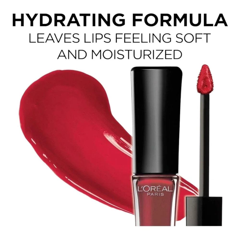 L'Oreal Infallible 8HR Pro Lip Gloss Cherry Flash 0.21oz 2 Pack